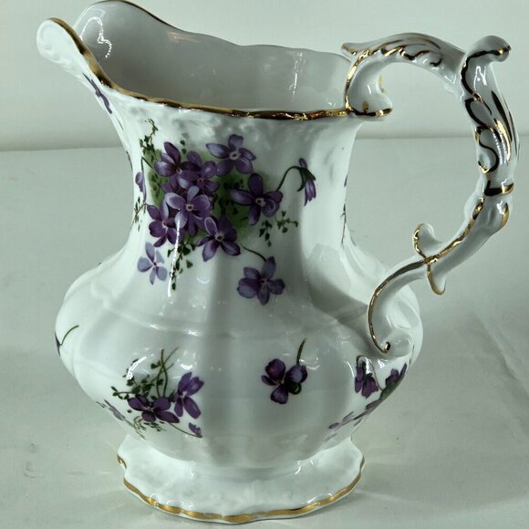 Hammersley Victorian Violets From England's Countryside Bone China Pitcher - Picture 10 of 10